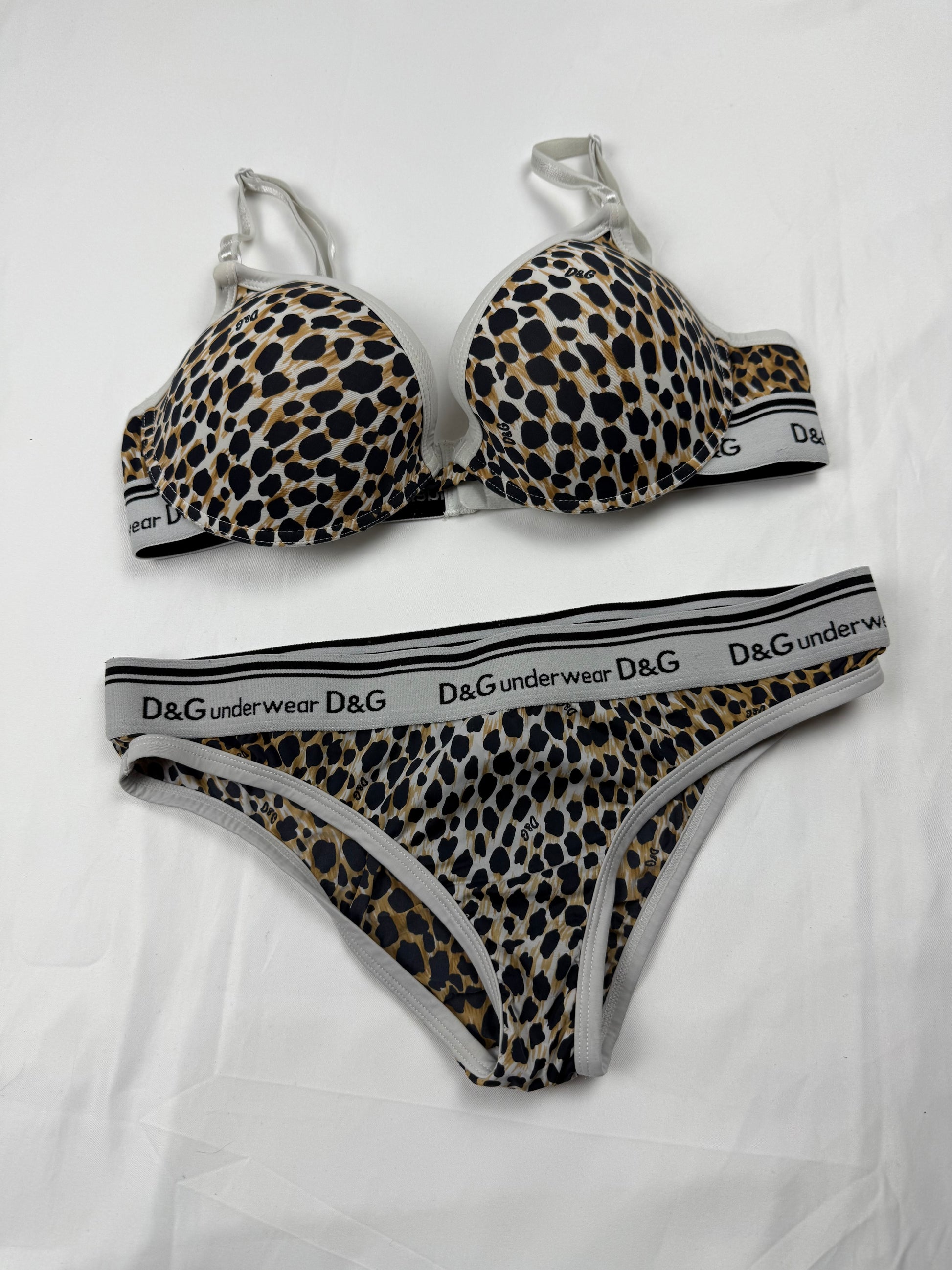 Panther silky underwear set bra + panty (S)