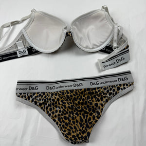 Panther silky underwear set bra + panty FR 90C (S)