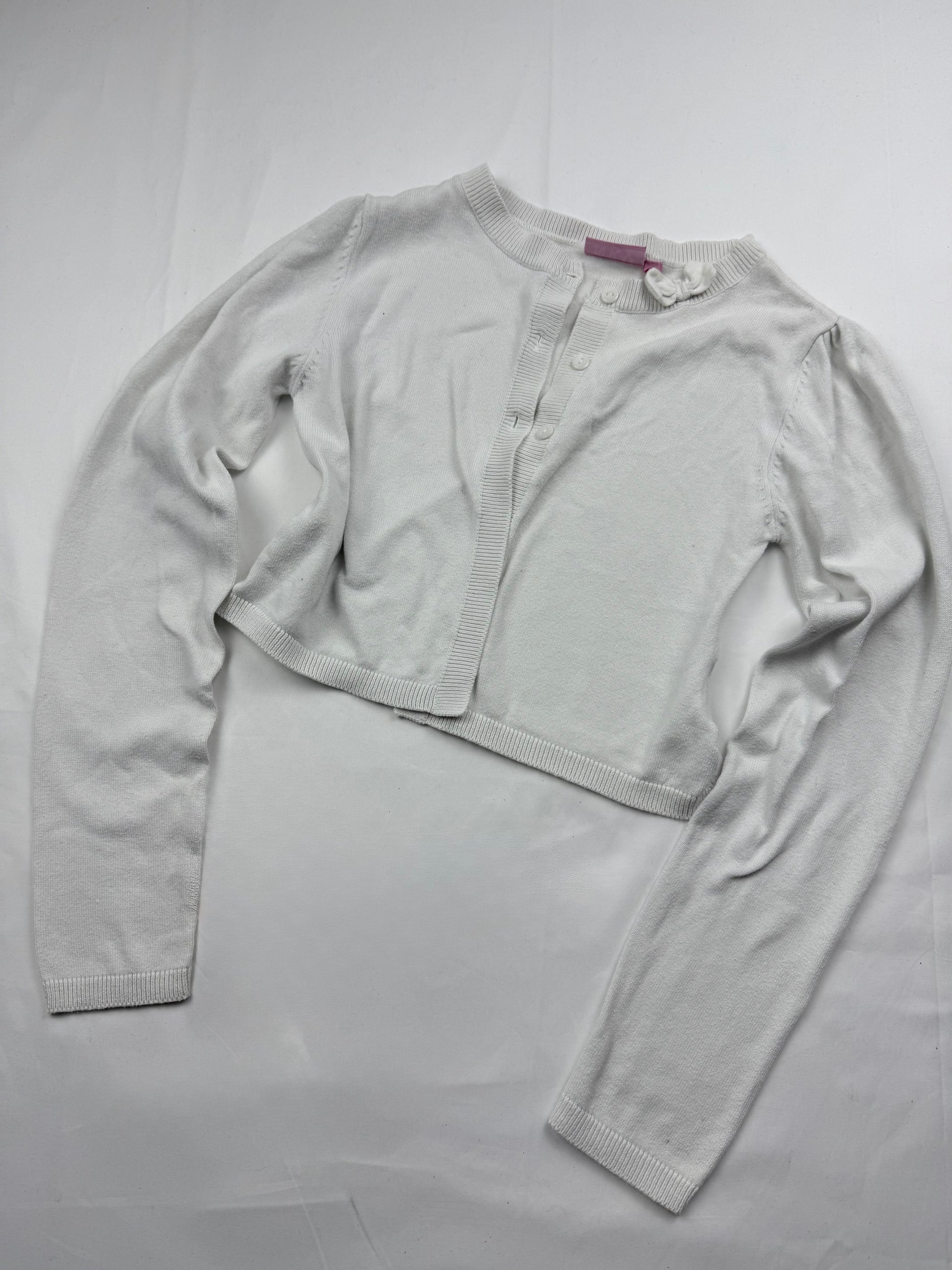 White cotton bolero jumpers (XS)