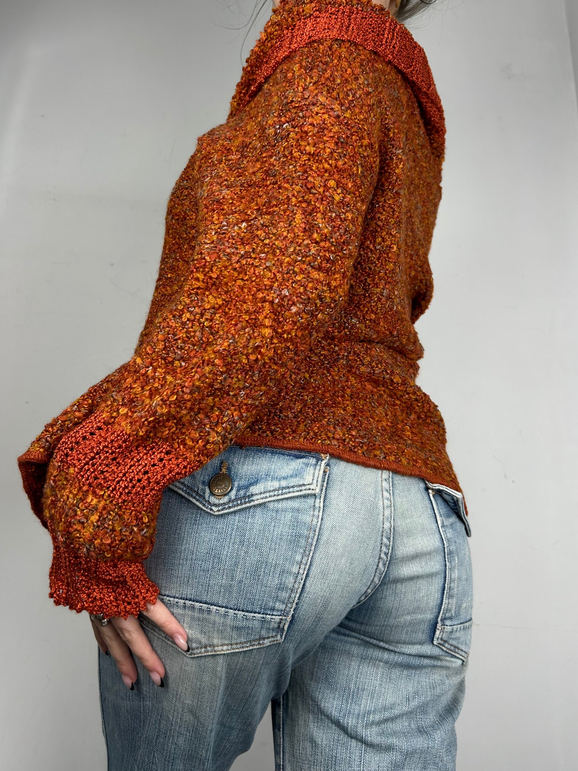 Orange cardigan  jumper (One size)