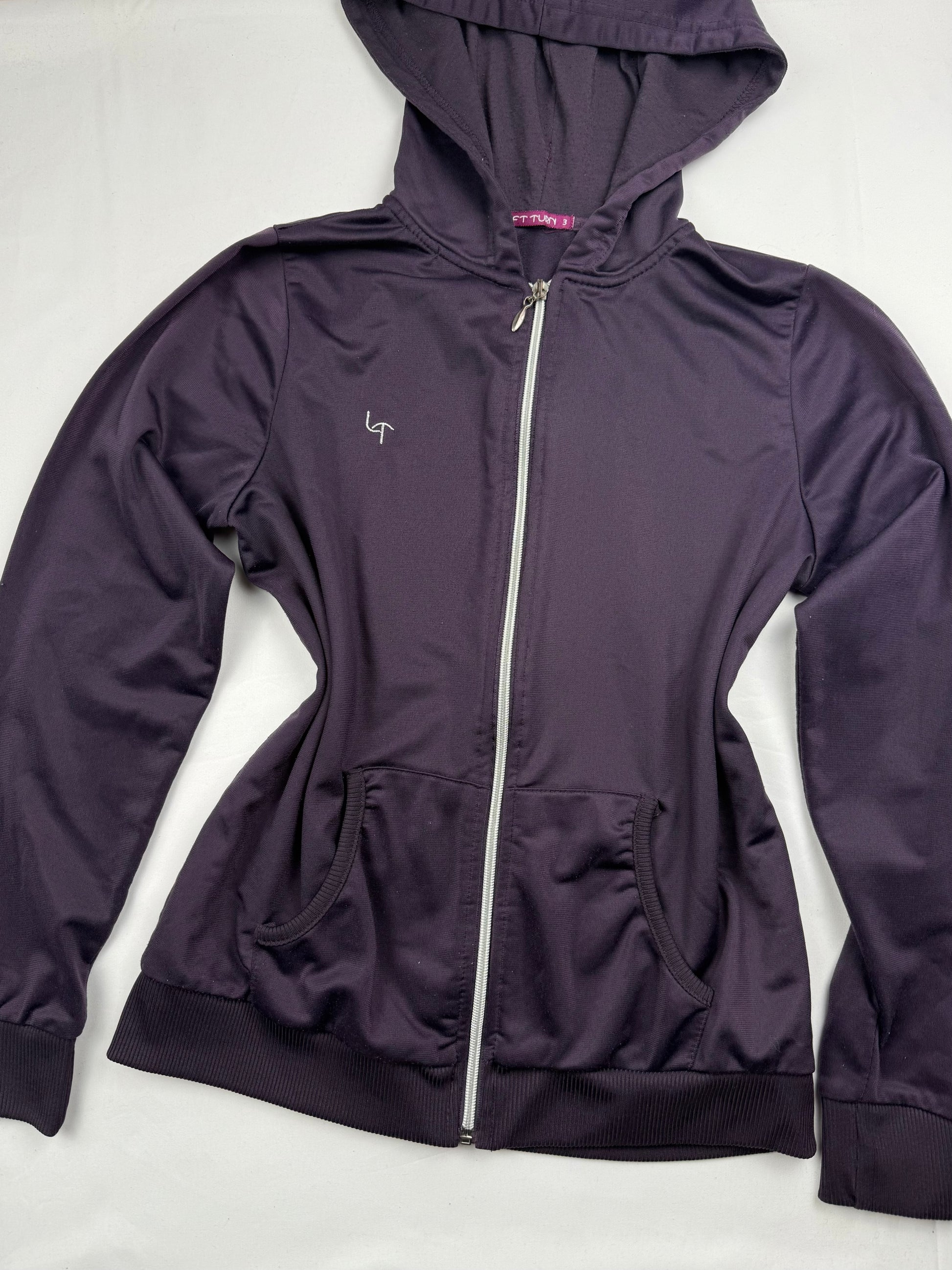 Purple zip up strass hoodie (M/L)