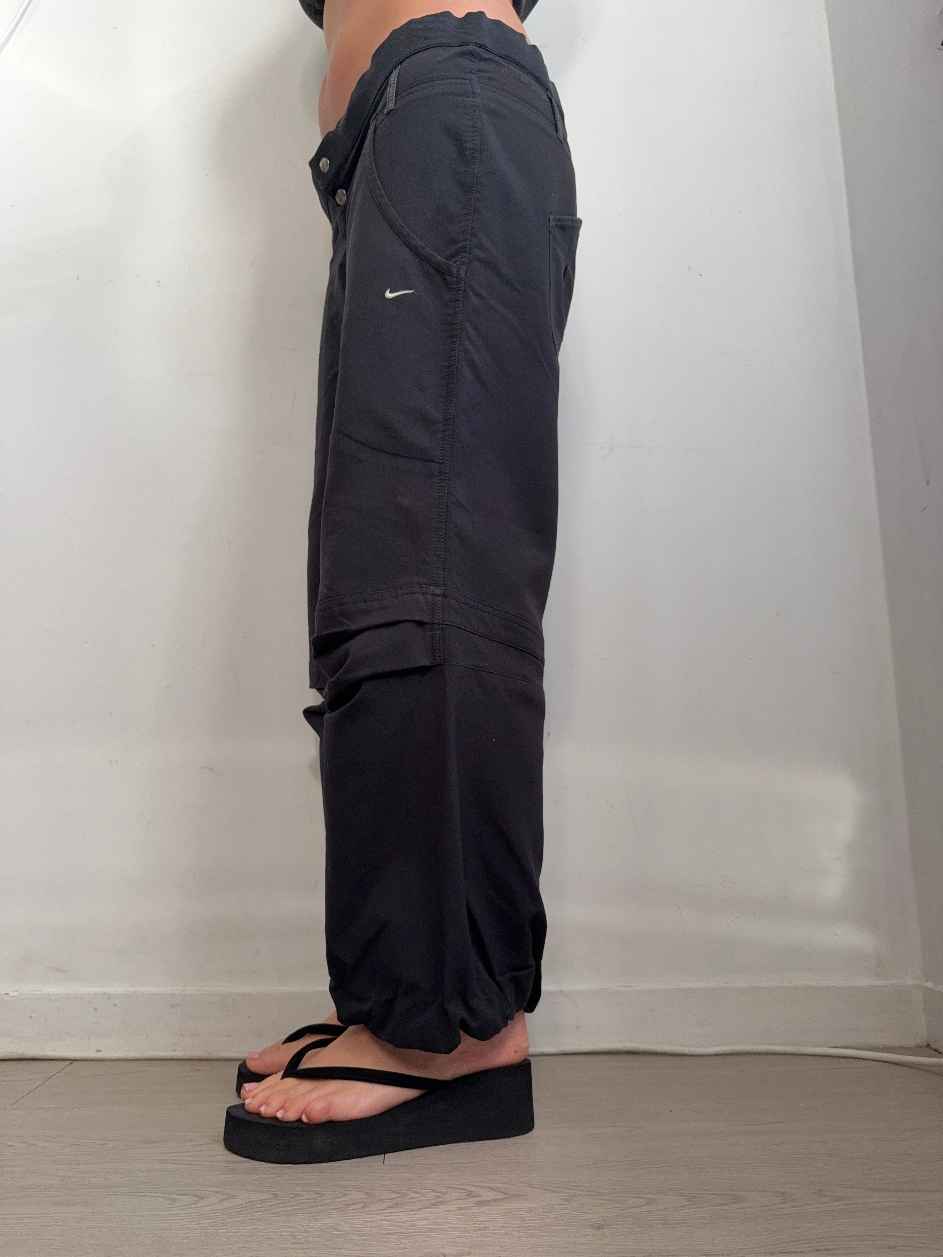 Black low rise baggy pants (XL)