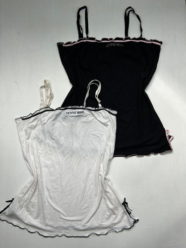 Lettuce hem coquette cami top (M)