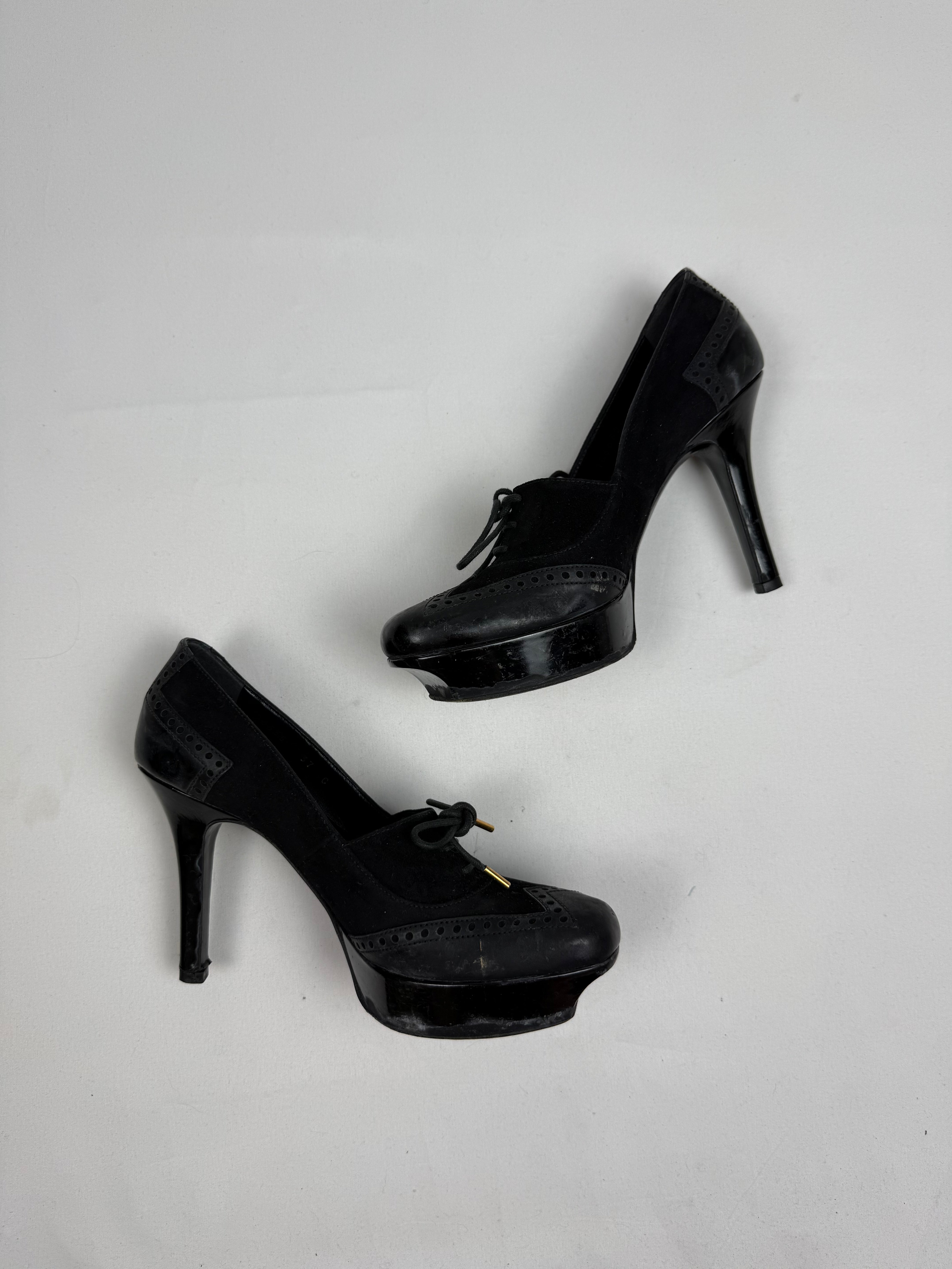 Black platform heels (37)