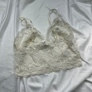 White lace bralette top (S)