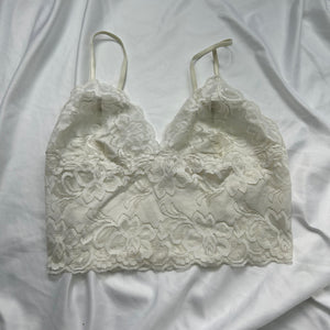 White lace bralette top (S)