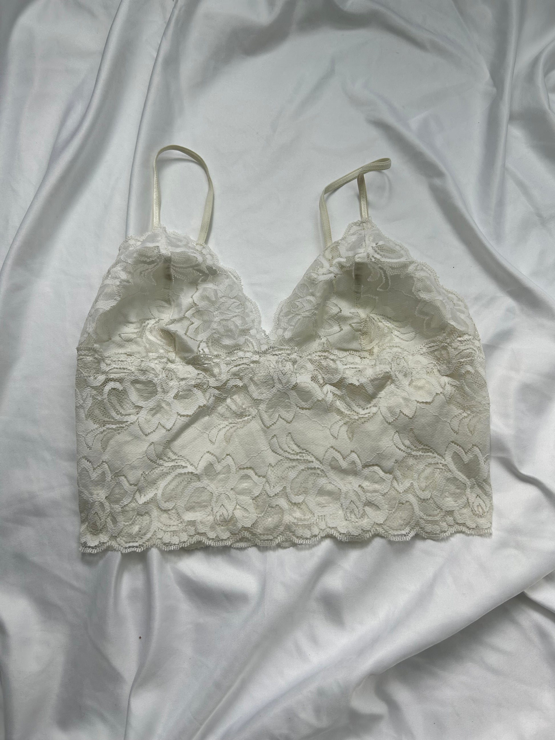 White lace bralette top (S)
