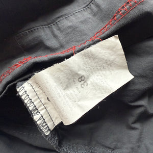 Grey & red lace up utility mini dress (S/M)