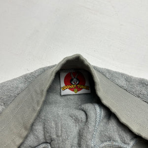 Grey fluffy cartoon low rise mini skirt 90s y2k vintage (S)