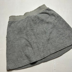 Grey fluffy cartoon low rise mini skirt 90s y2k vintage (S)