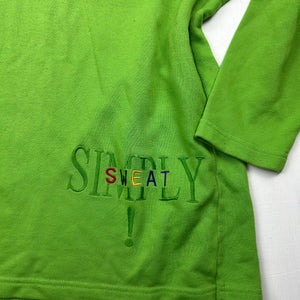 Green half zip logo sweatshirt (M)