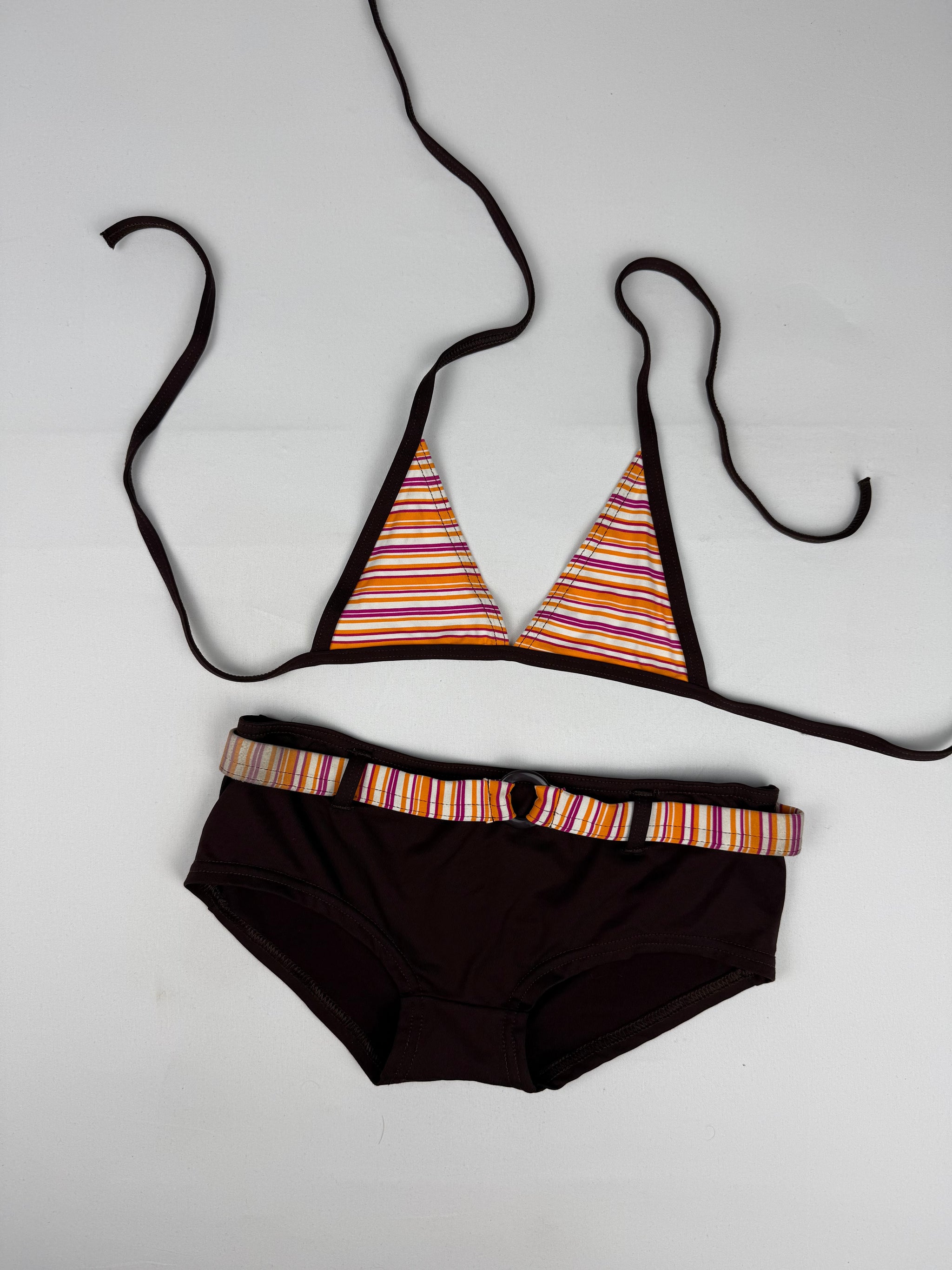 Brown shorty bikini set (XXS)