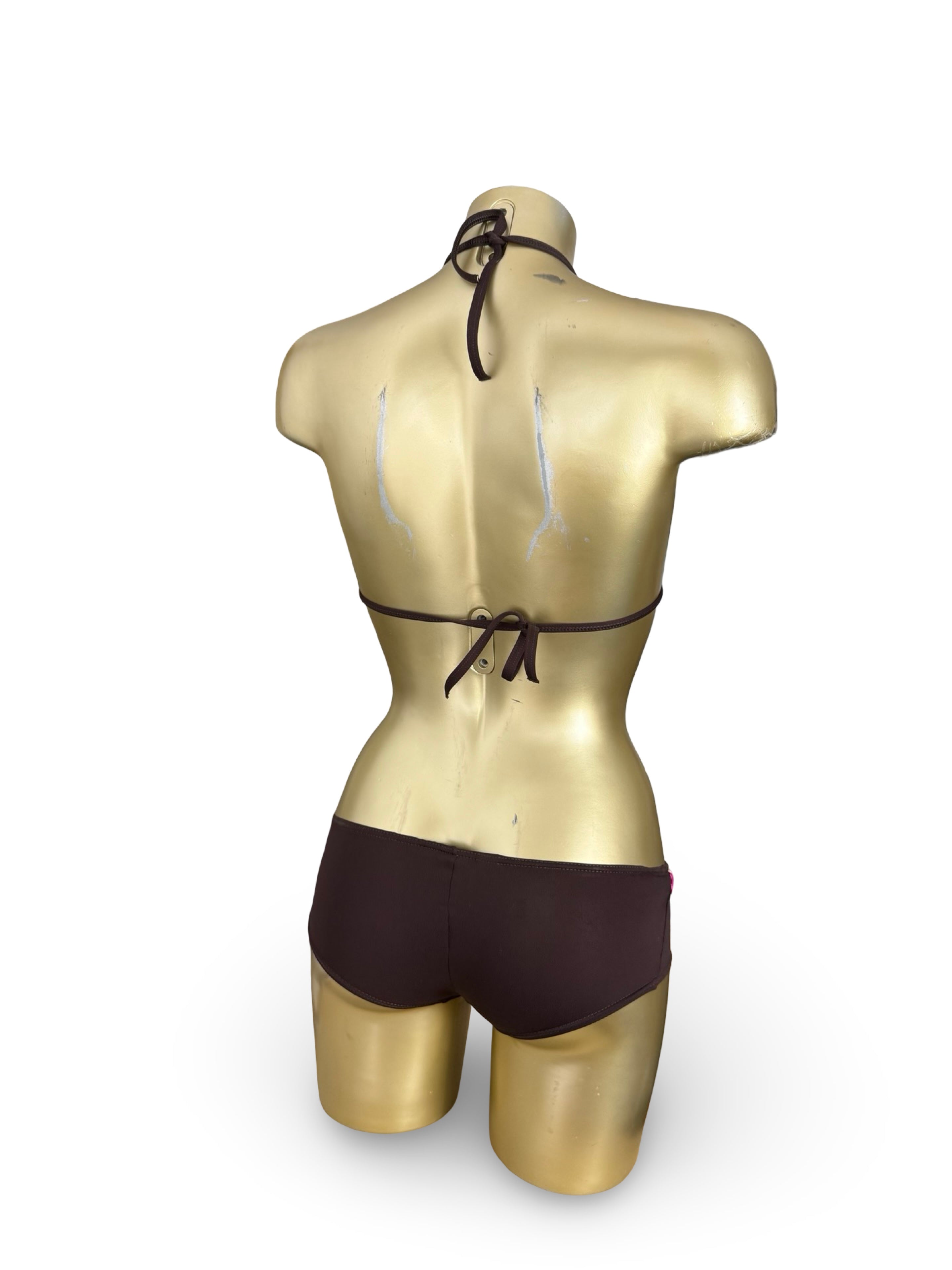 Brown shorty bikini set (XXS)