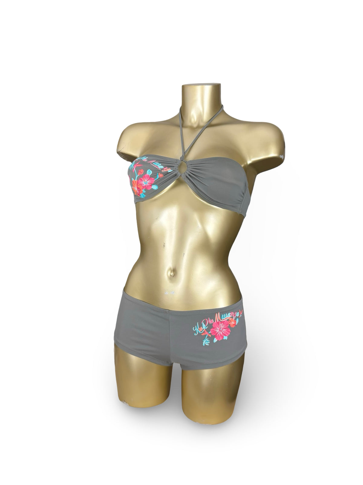 Ensemble bikini shorty kaki (S)