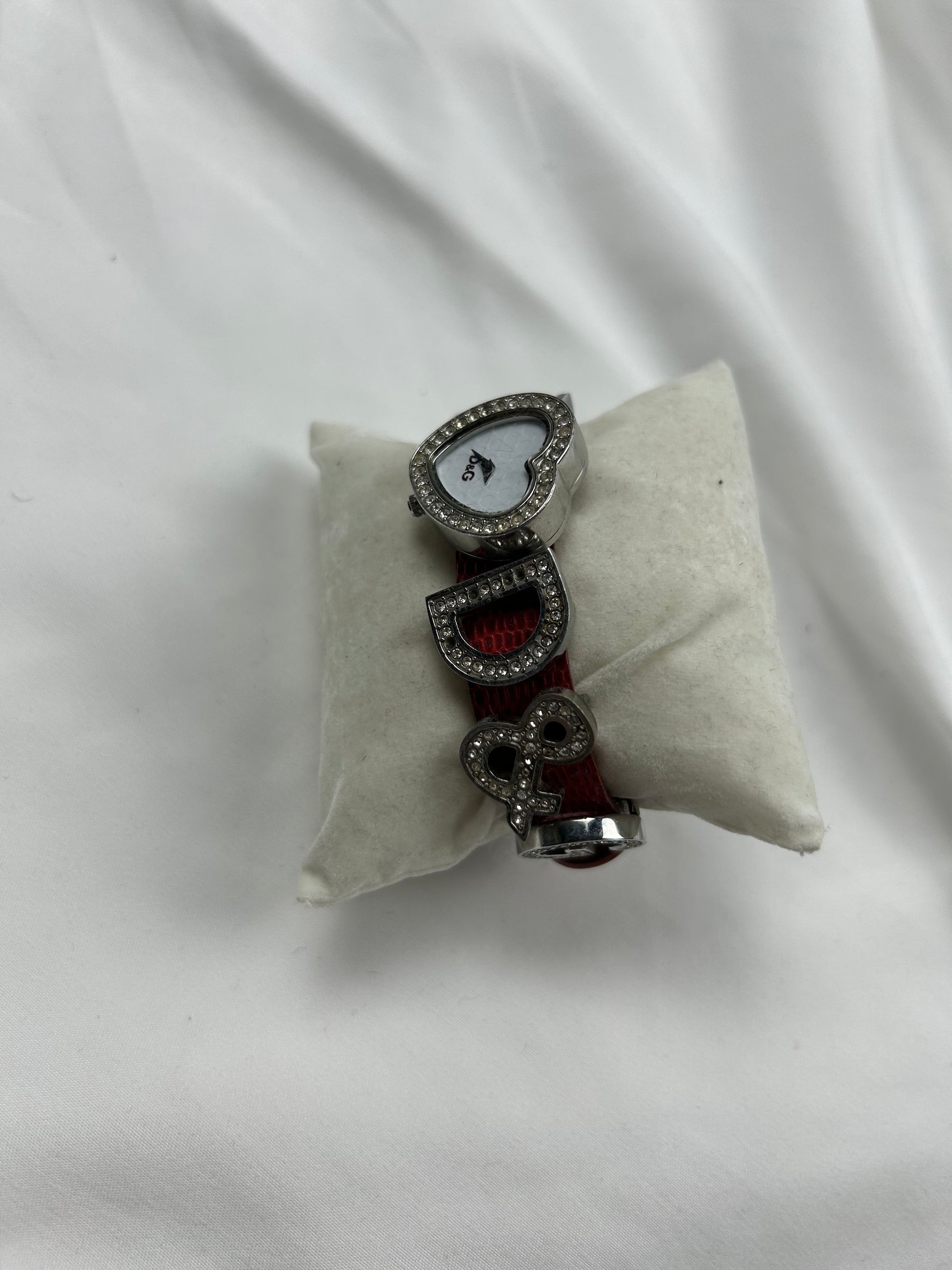 Vintage stainless steel leather charms watch jewelry