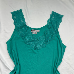 Green lace cami top (M/L)