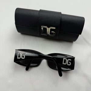 Black rhinestones logo 2000s  sunglasses (with prescription)