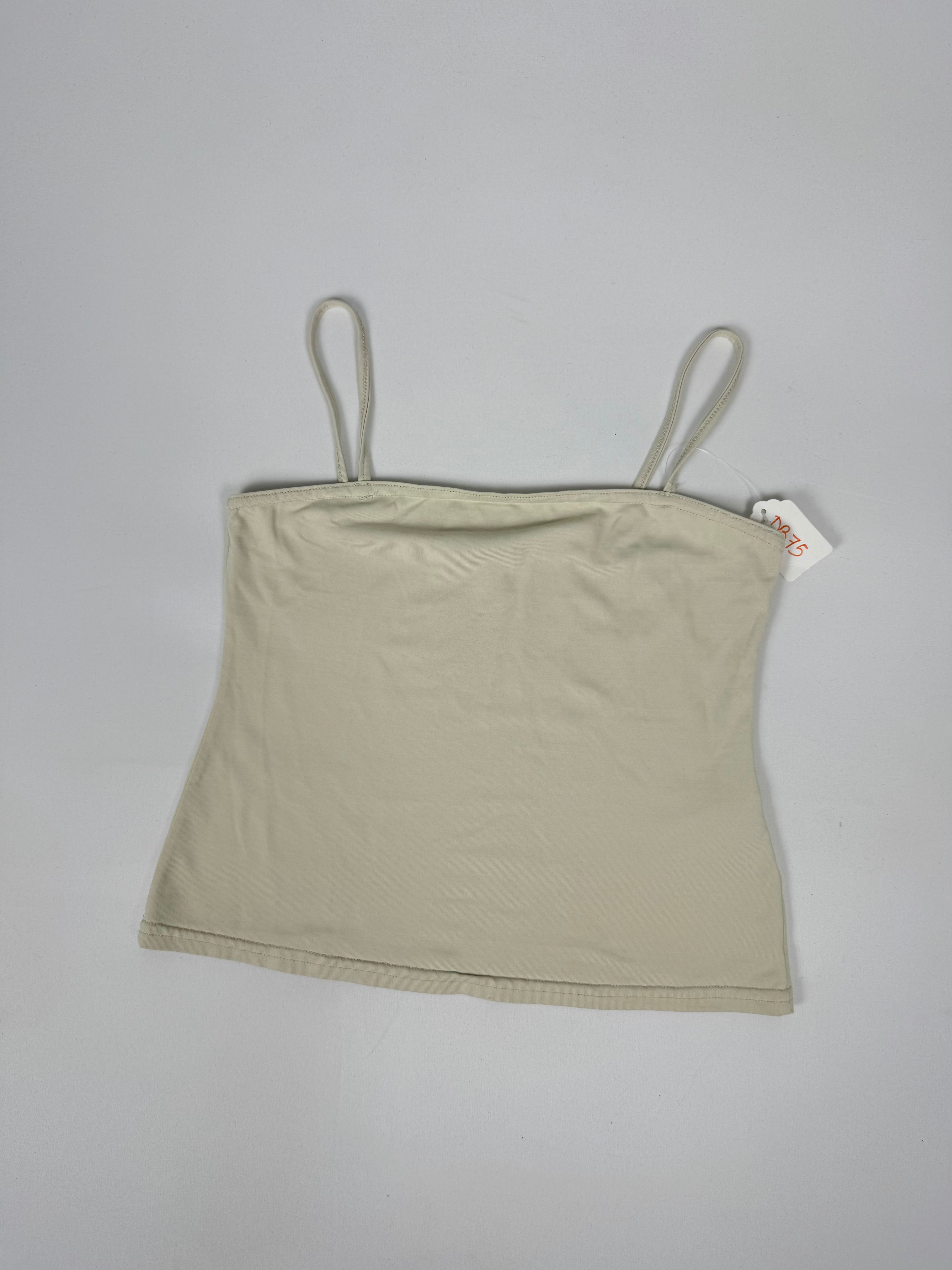 Beige tight fit cami top (M)
