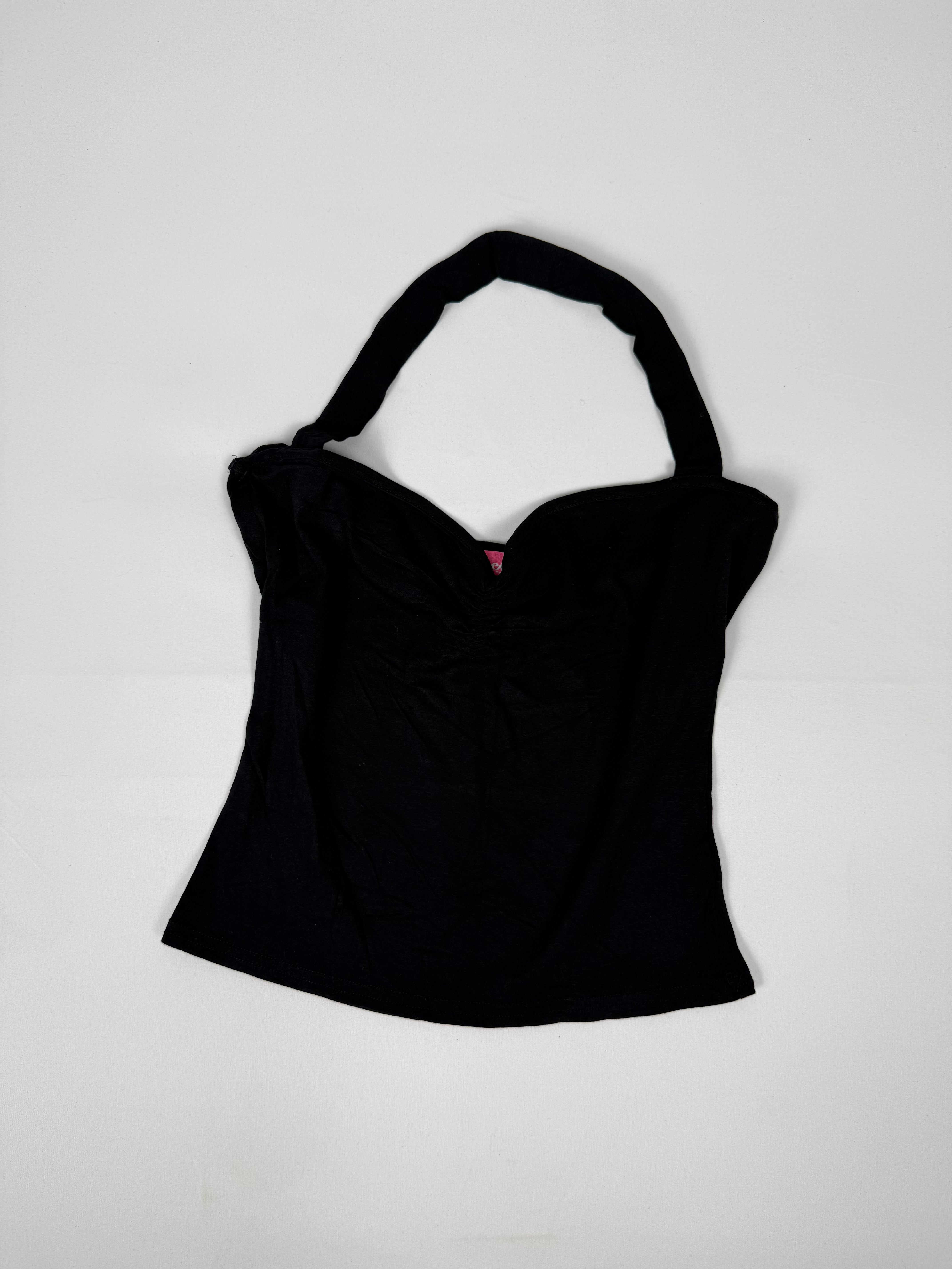 Black halter top (M)