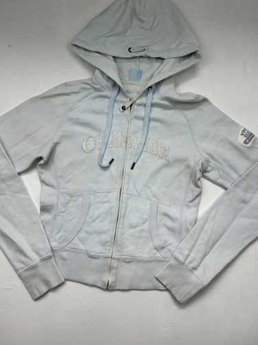 Baby blue logo hoodie (S)