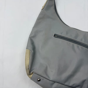 Baby blue pockets medium shoulder bag (31x23cm)