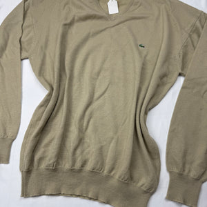 Beige oversized 90s knitted jumper  (XXL)