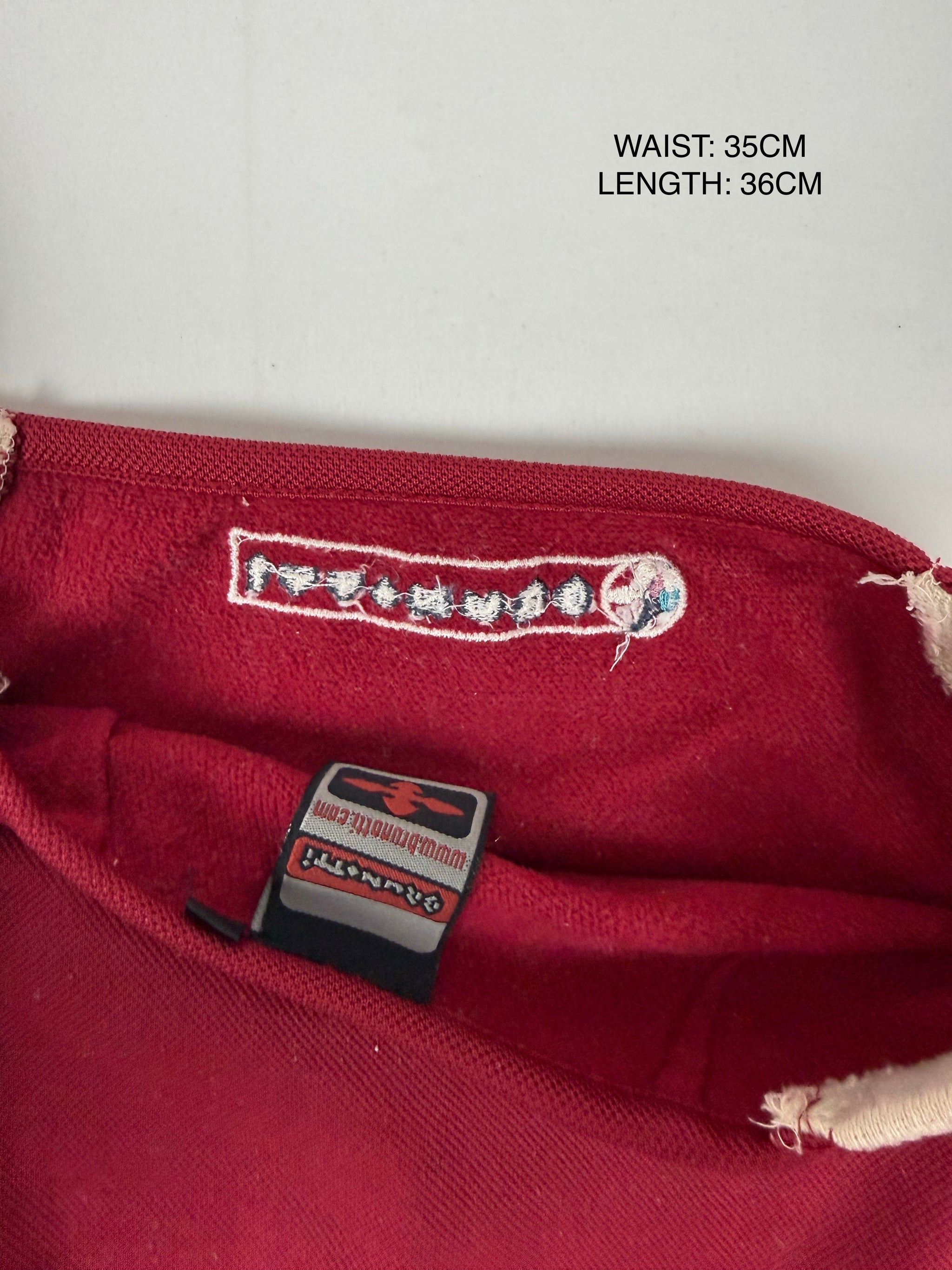 Red activewear mini skirt (S)