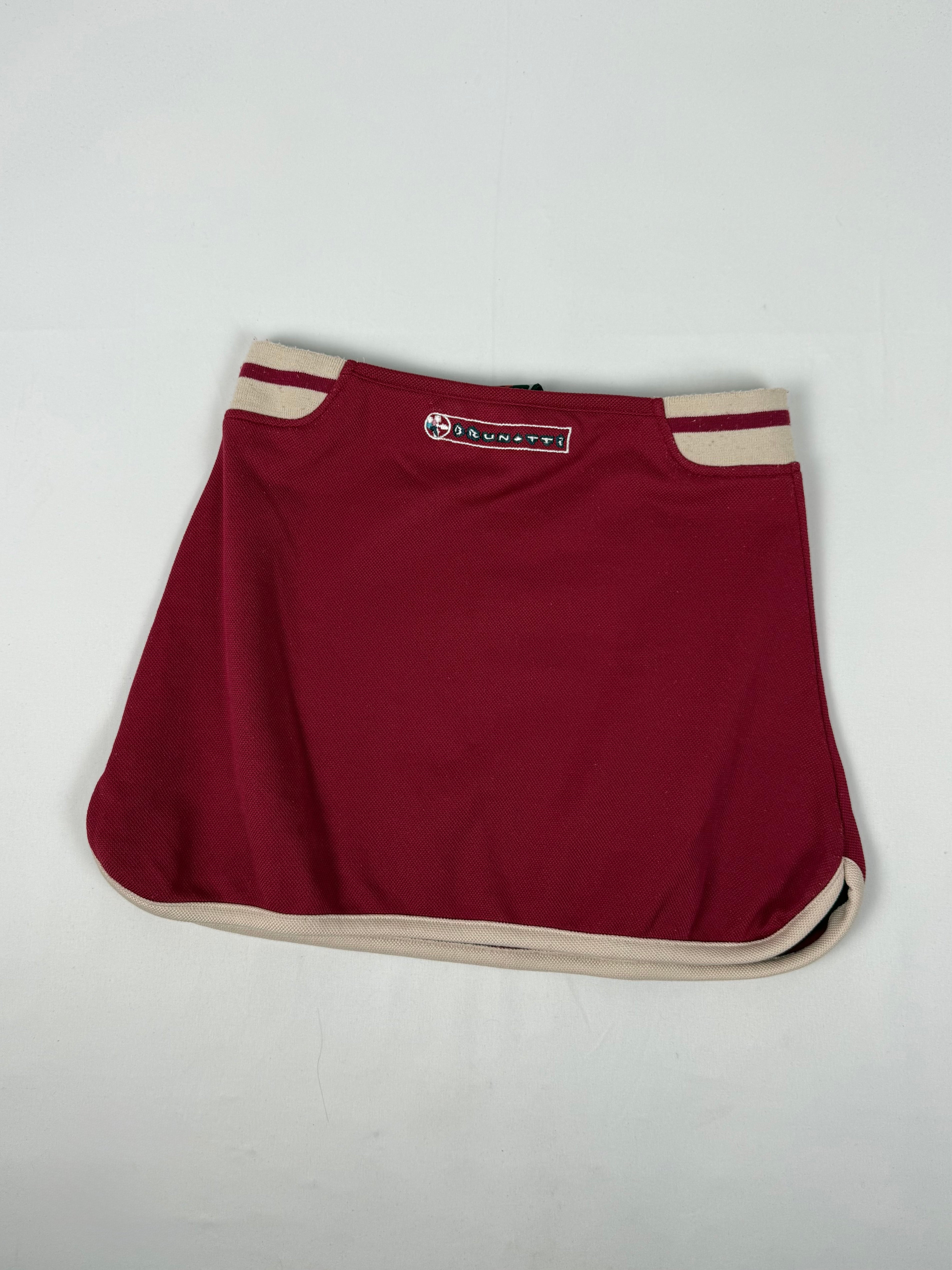 Red activewear mini skirt (S)