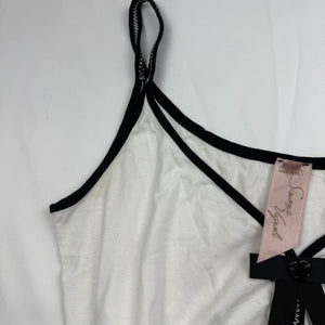 White bow coquette cami top (M)