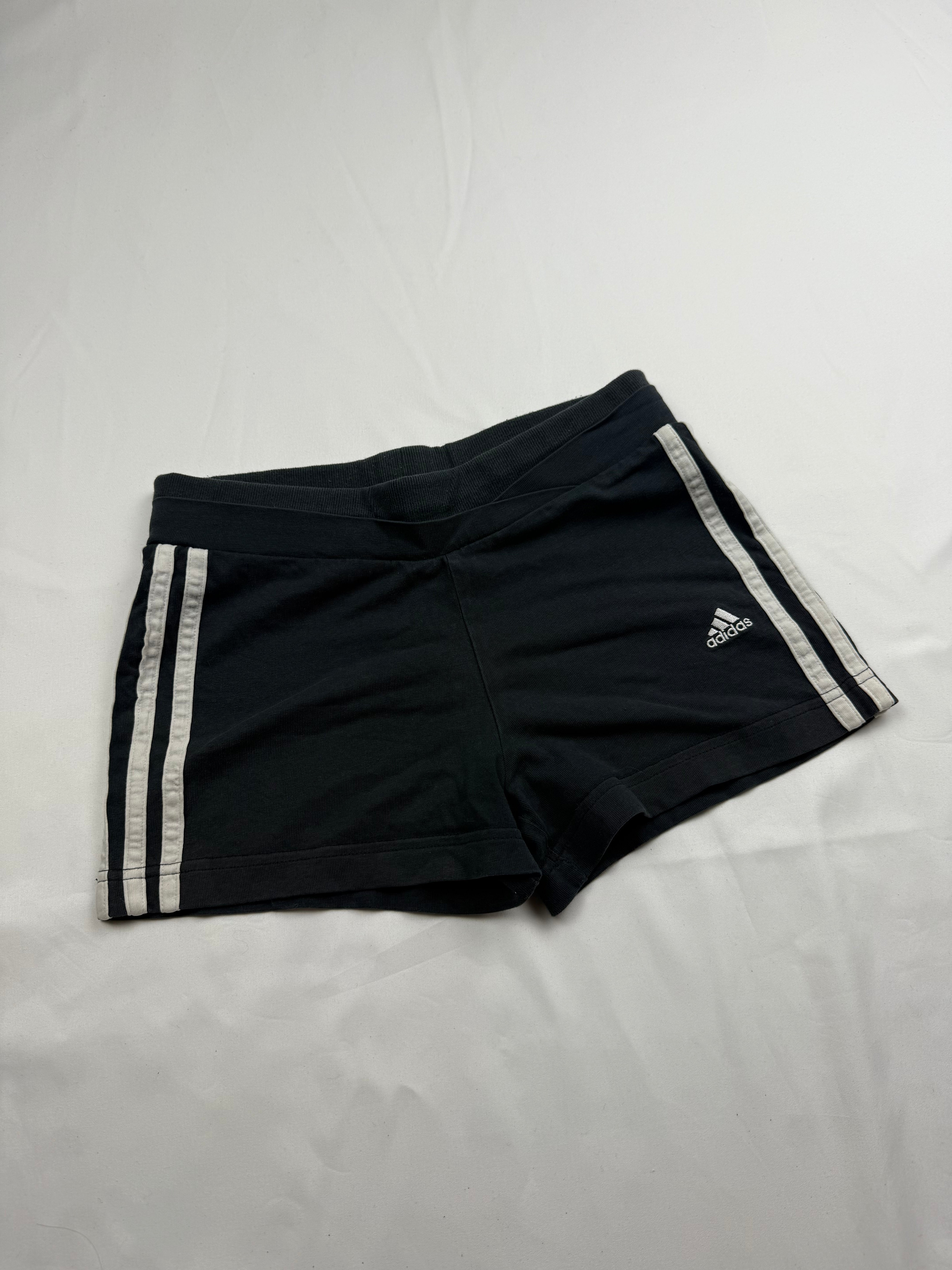 Black activewear low rise mini short (XS)