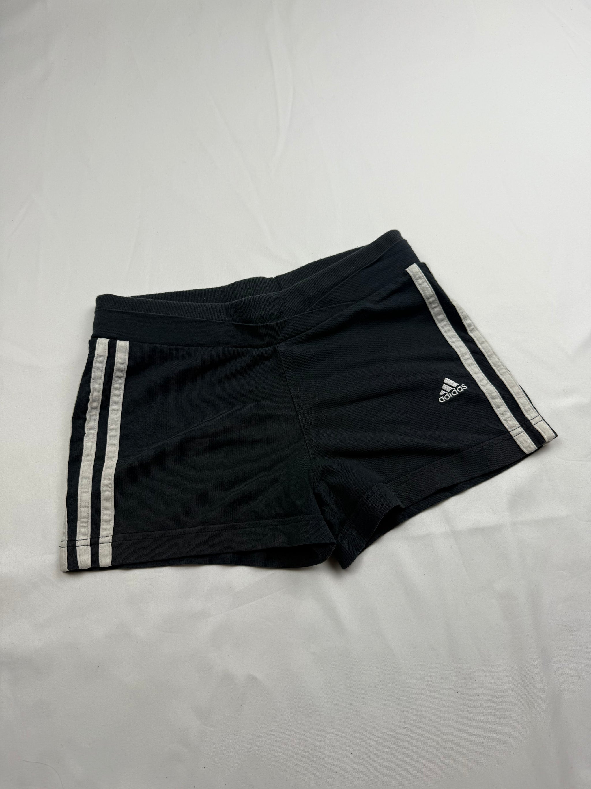 Black activewear low rise mini short (XS)