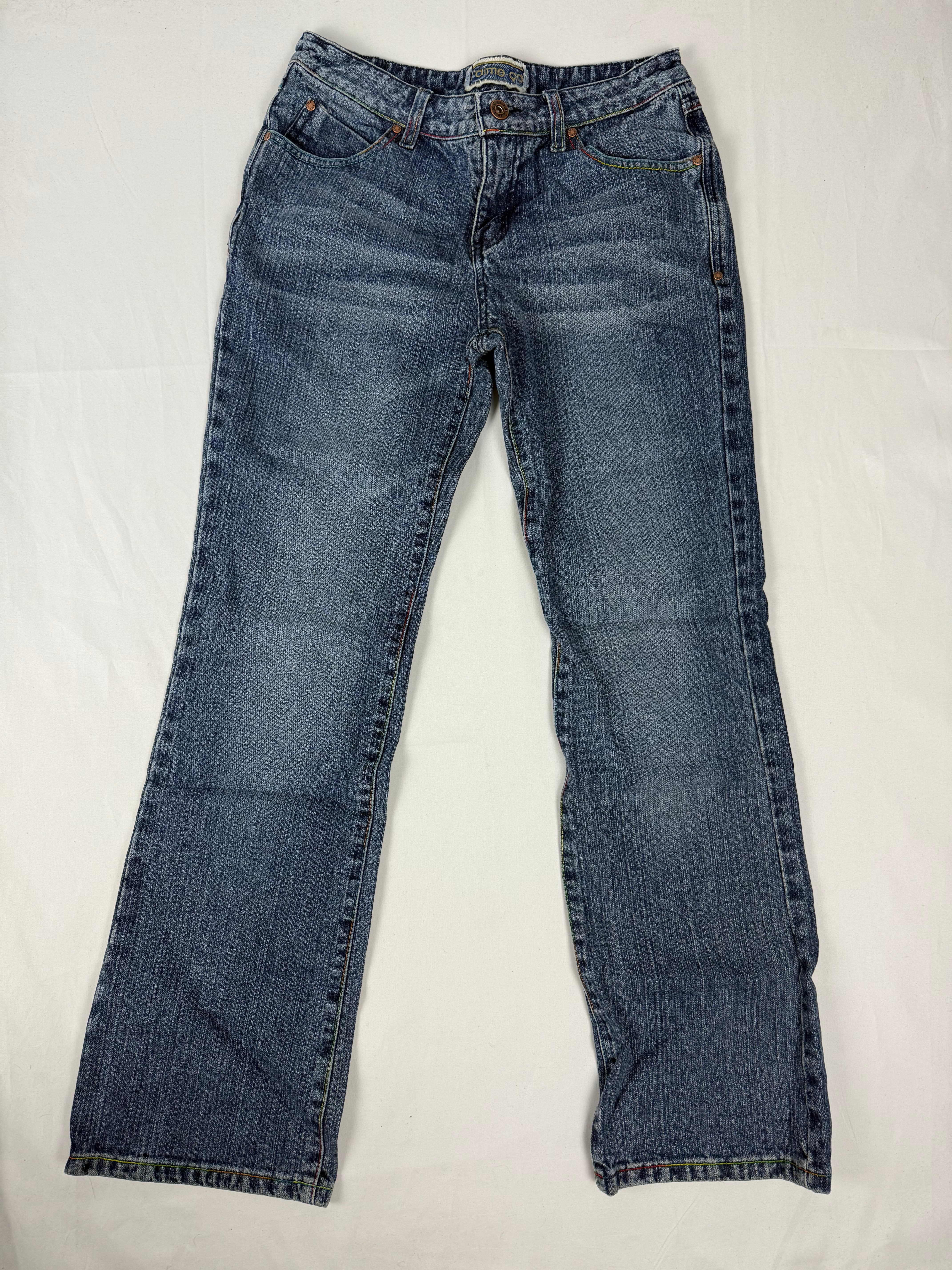 Blue denim flare bootcut pants (XS/S)
