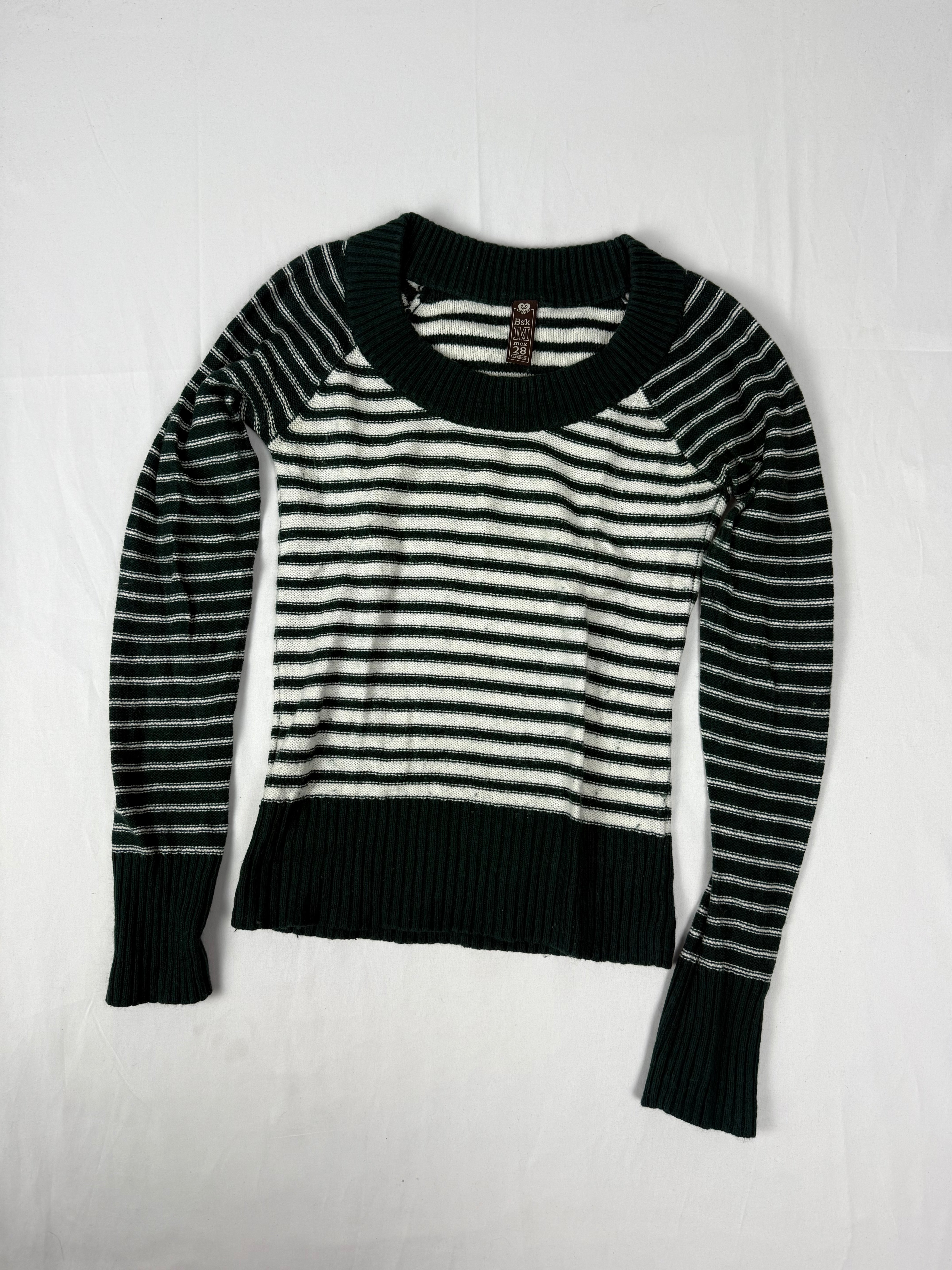 Dark green striped jumper (S/M)