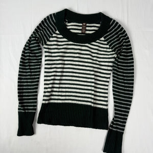 Dark green striped jumper (S/M)