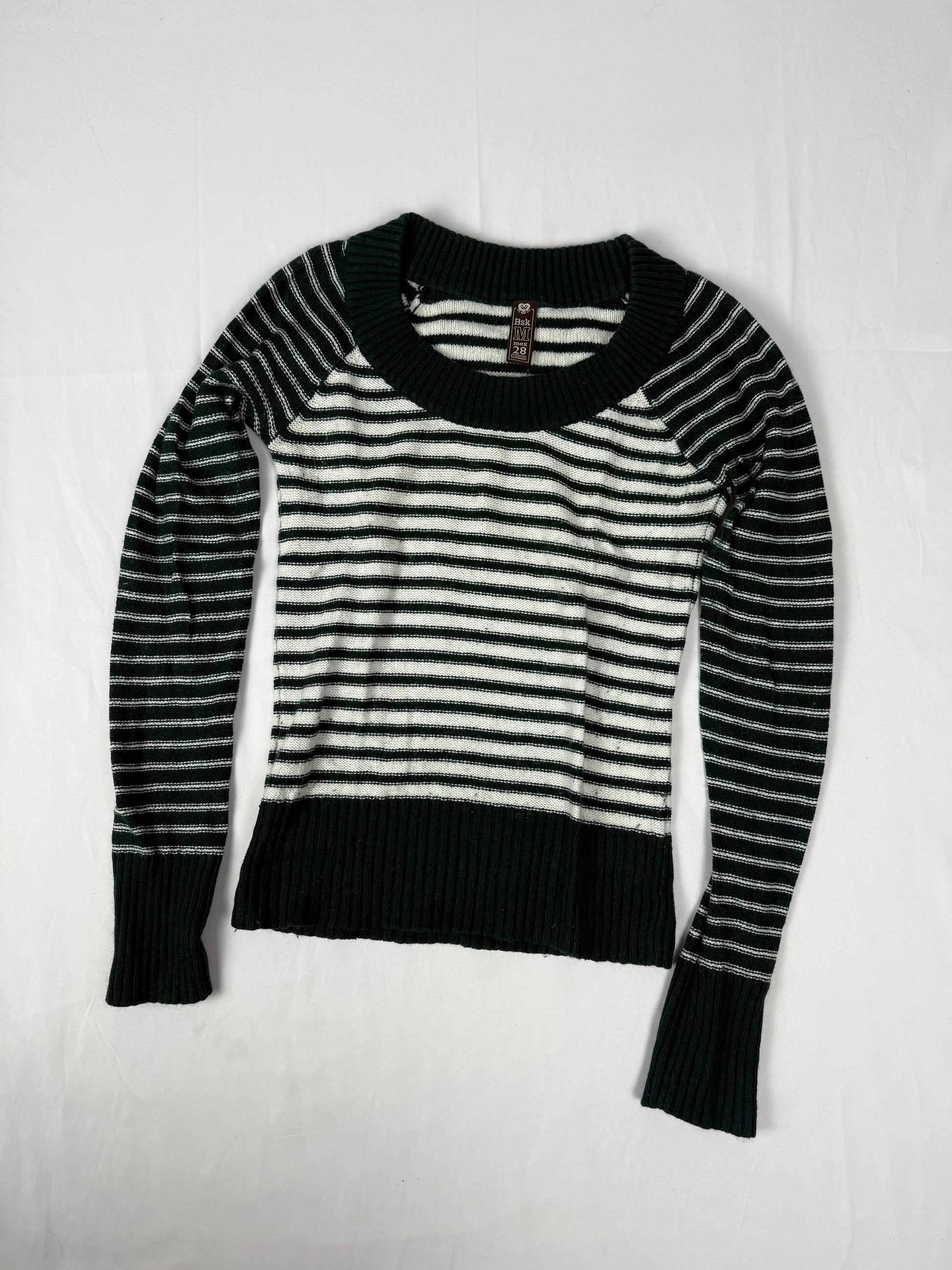 Dark green striped jumper (S/M)