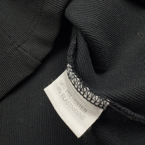 Black zip up cotton biker jacket (M/L)