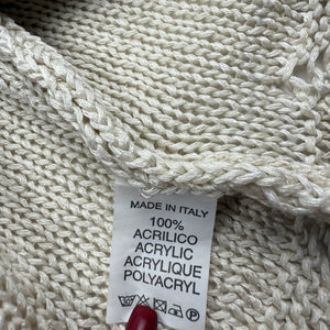Beige knitted cardigan jumper (M/L)