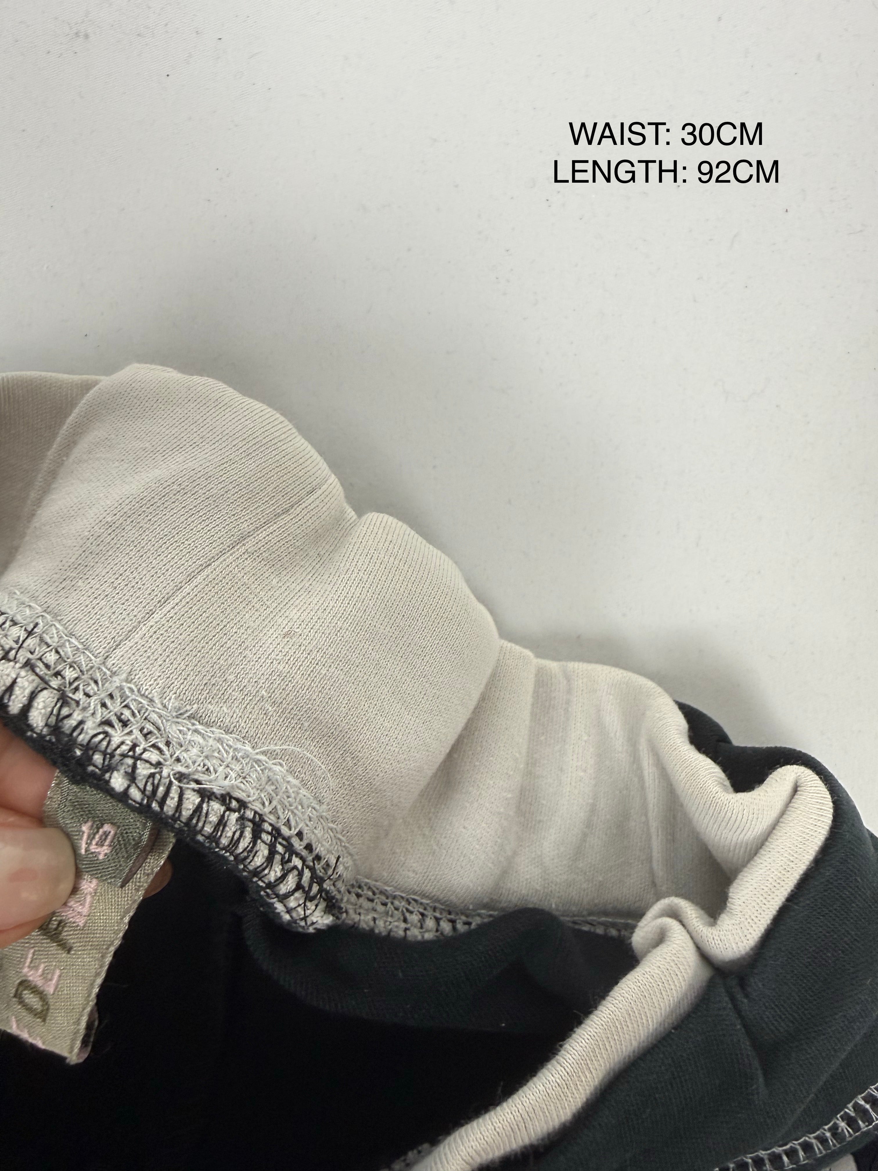 Black cotton joggers pants (XS)