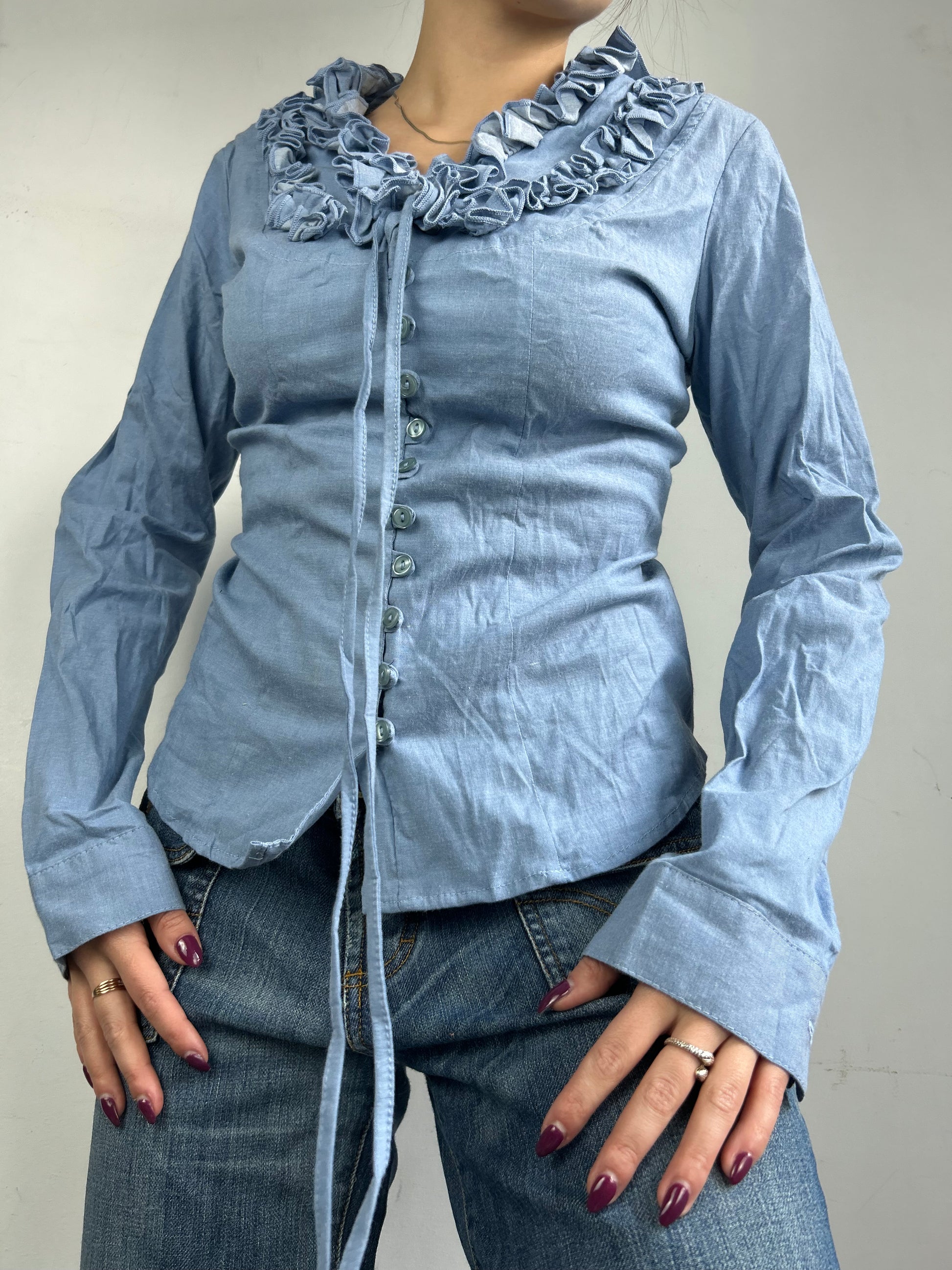 Blue long sleeves shirt (S/M)