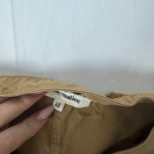 Beige 100% cotton biker jacket (L)