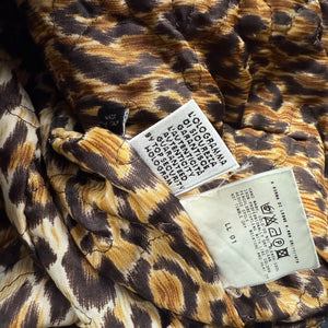 Black graffiti denim tight fit biker jacket (S)