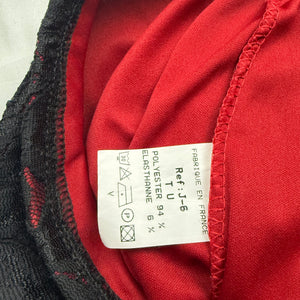 Black lace low rise maxi skirt (XS/S)