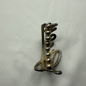 Black & gold stainless steel pearls bracelet