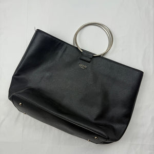 Black hoops handbag (40x28cm)