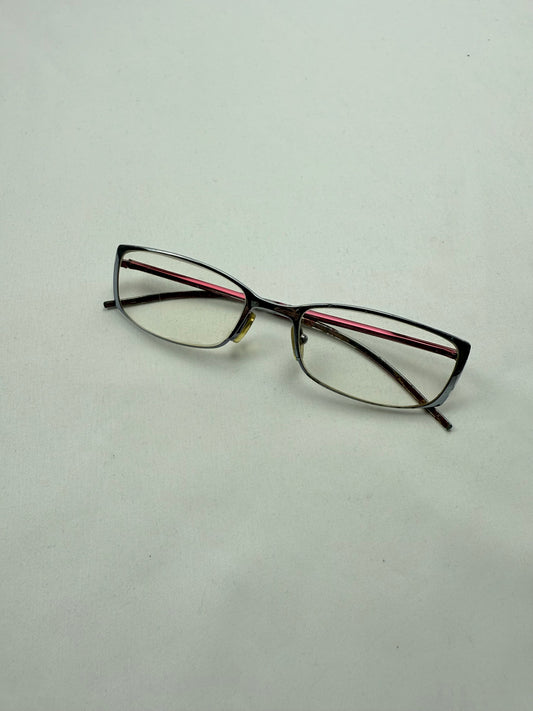 Pink & silver office glasses (with prescription)