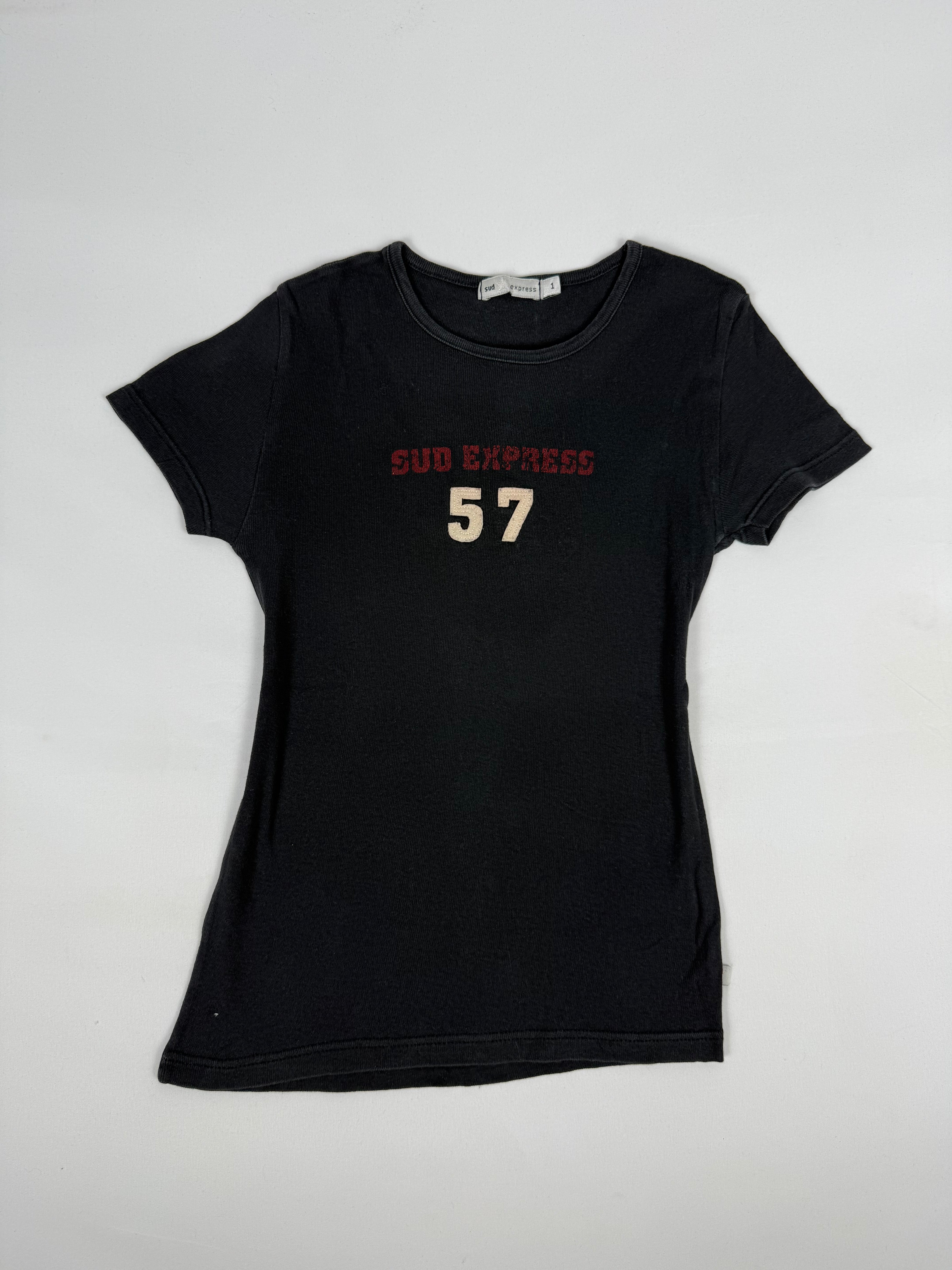 Black activewear cotton tee (S)