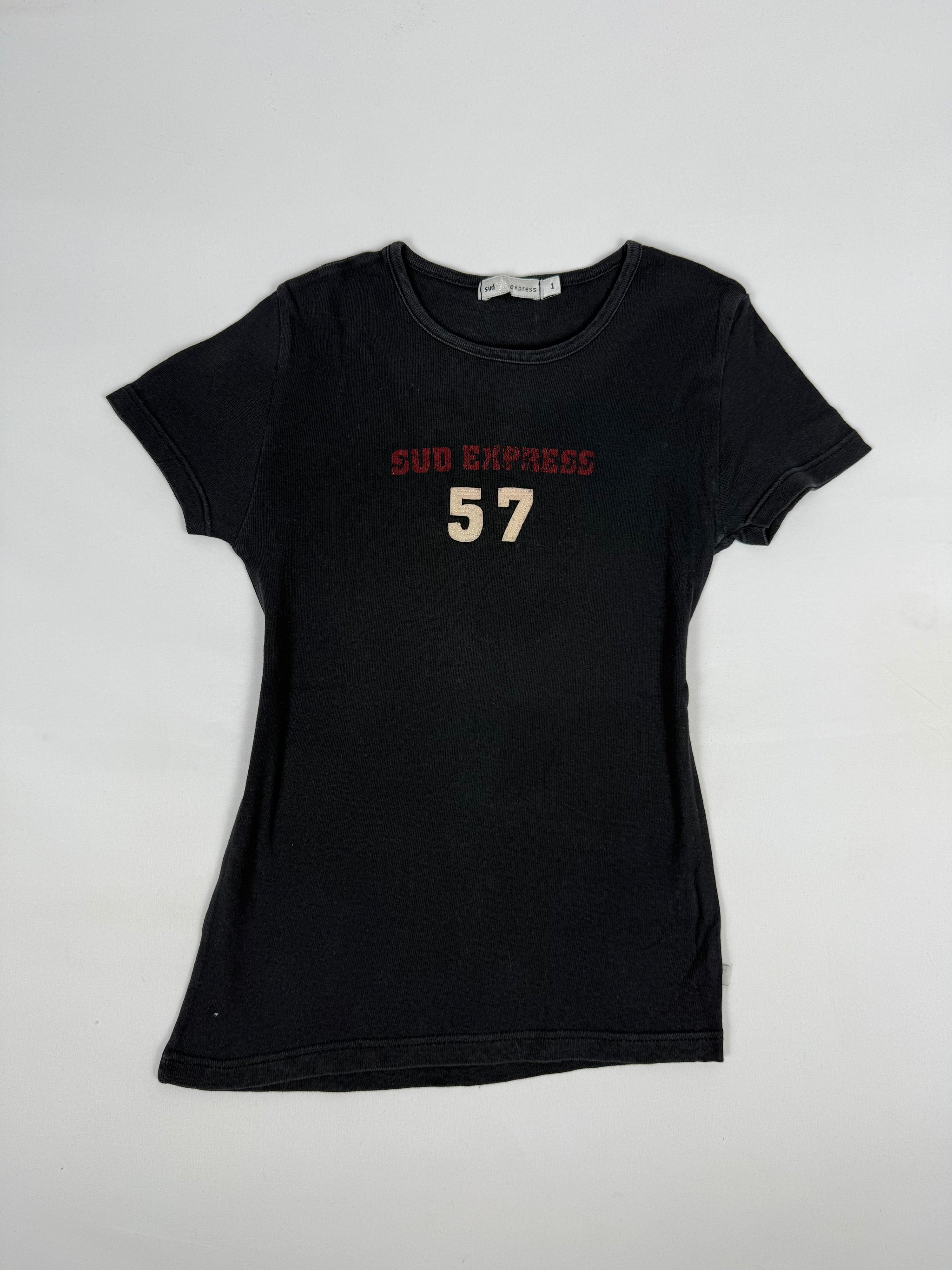 Black activewear cotton tee (S)