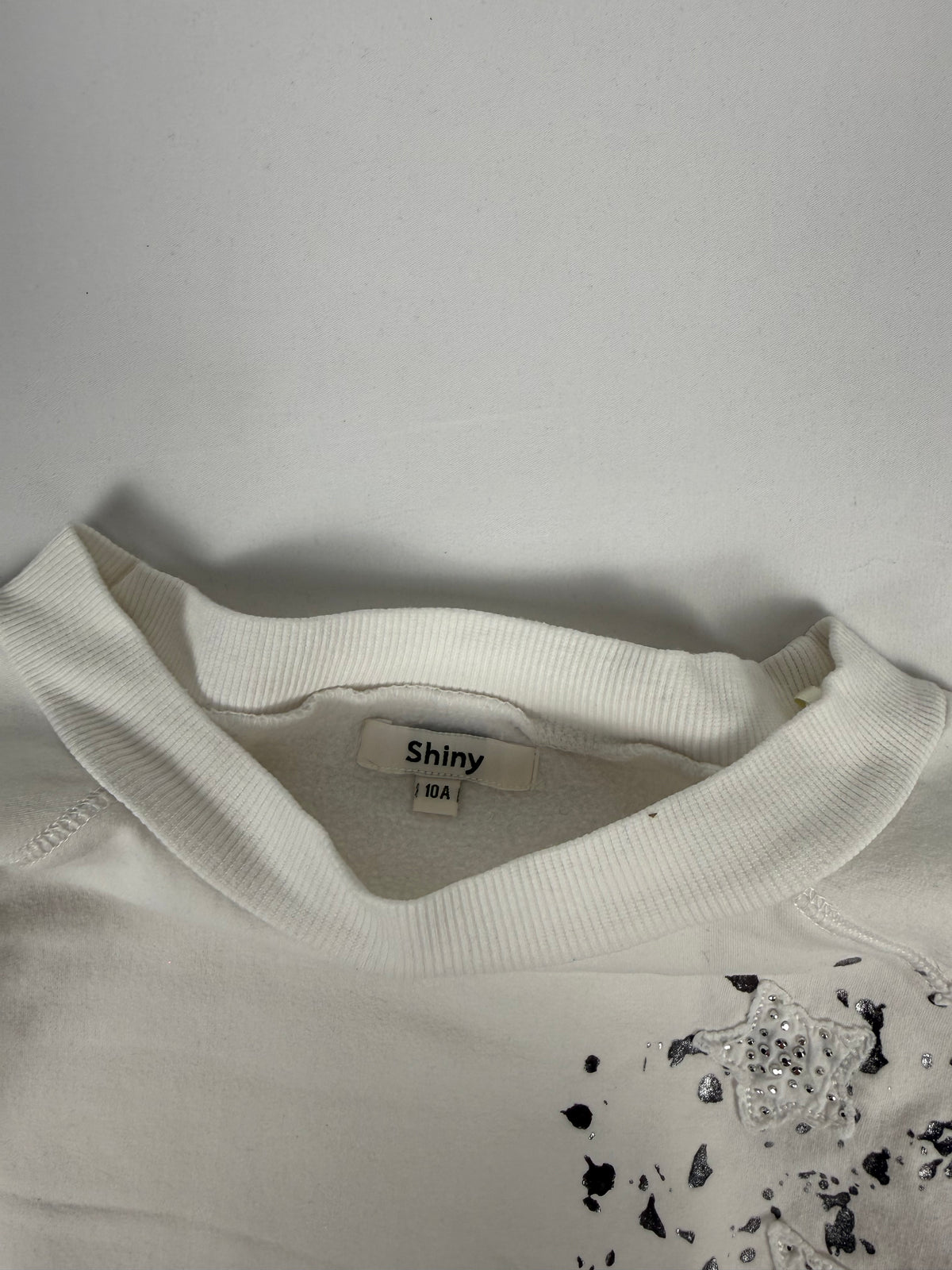 White cropped sweatshirt (XS)