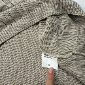 Beige knitted tee (5XL)