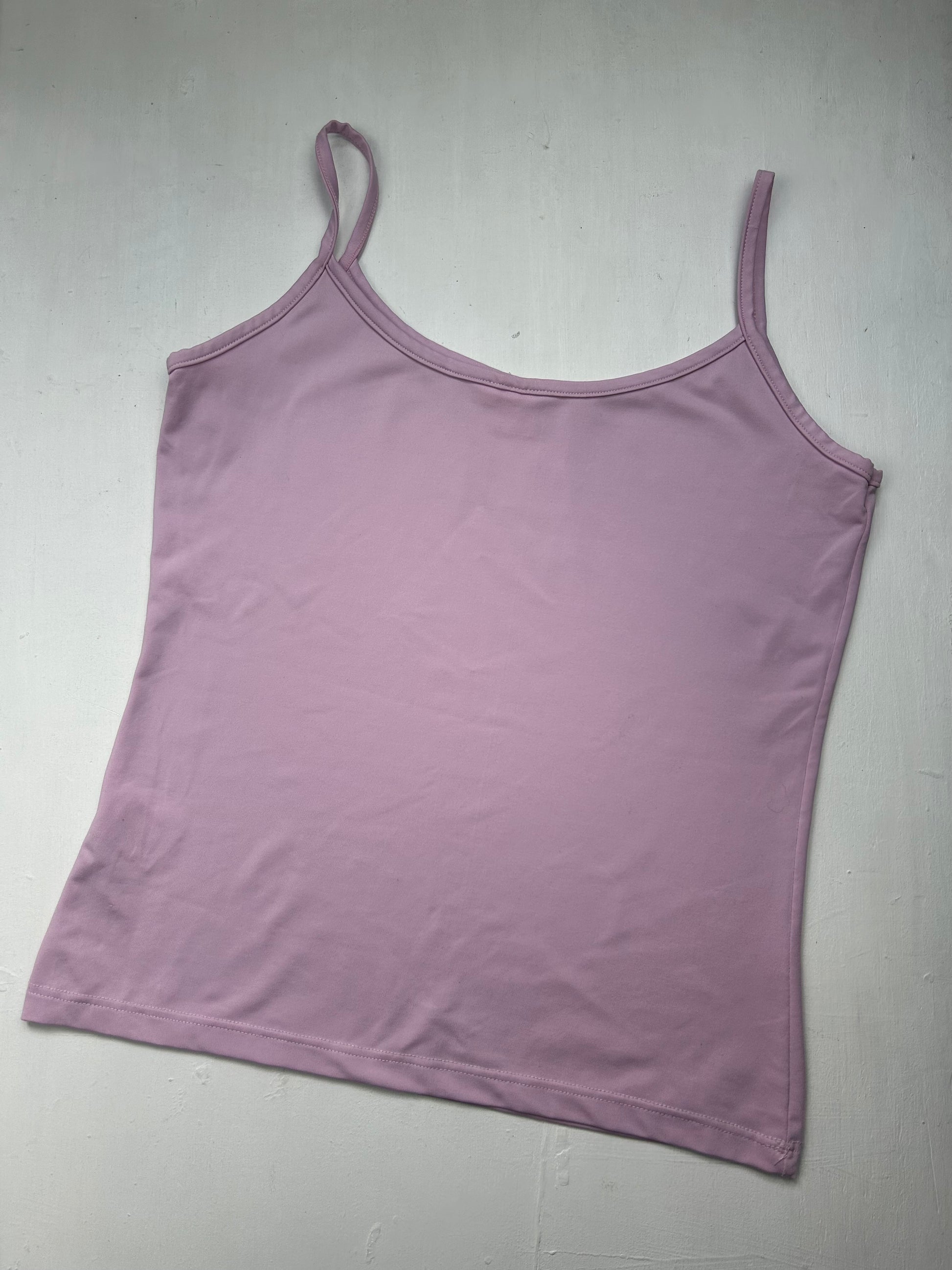 Pink lycra cami top (XL)